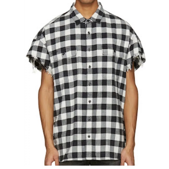 R13 Other - R13 brand oversized cutoff plaid shirt lg $295